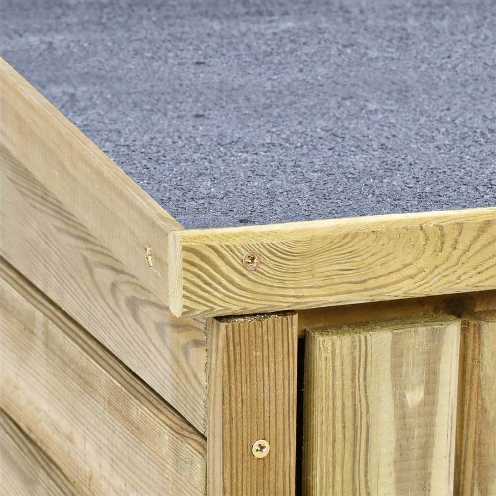 Garden Tool Shed 163x50x171 cm Impregnated Pinewood