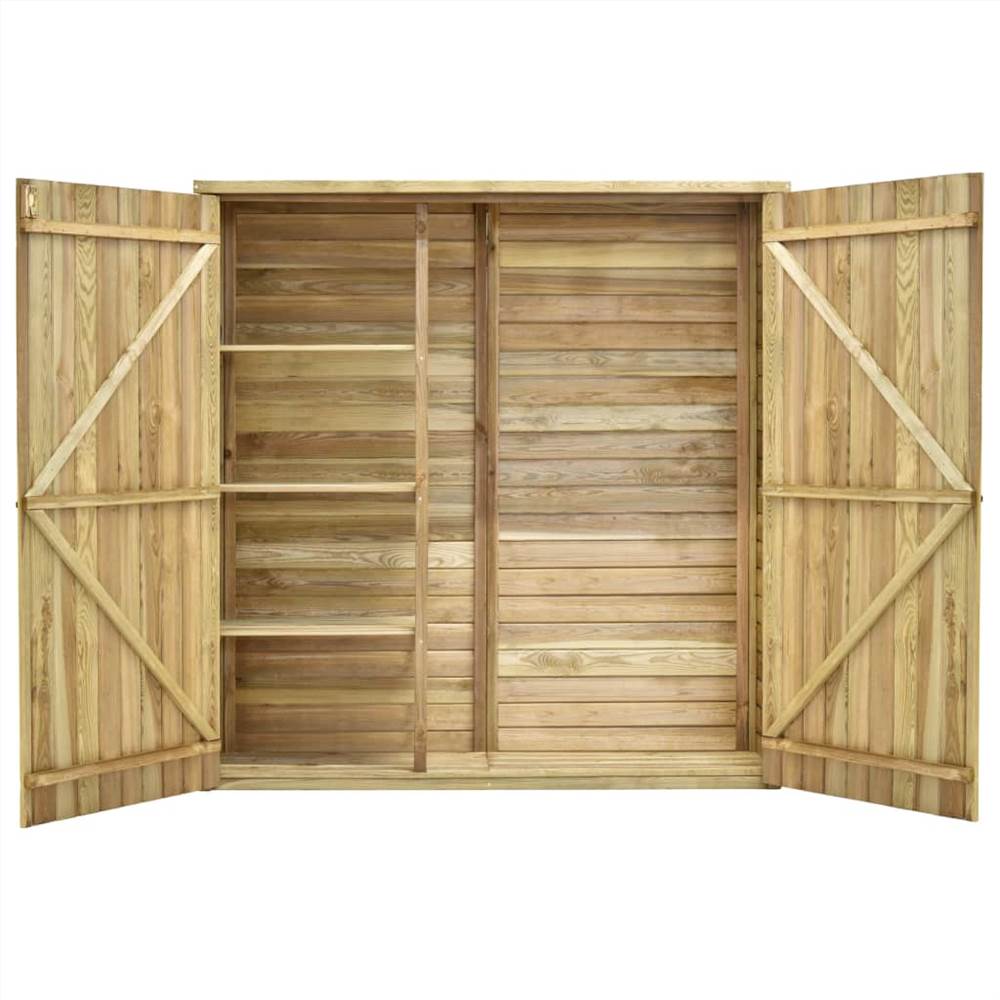 Garden Tool Shed 163x50x171 cm Impregnated Pinewood