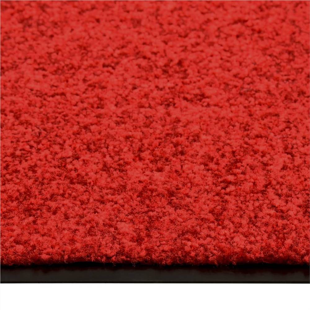Doormat Washable Red 90x150 cm