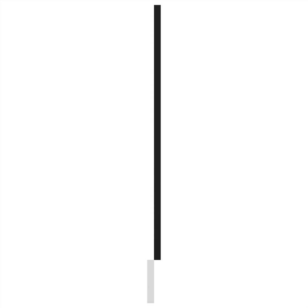 Dishwasher Panel High Gloss Black 45x3x67 cm Chipboard