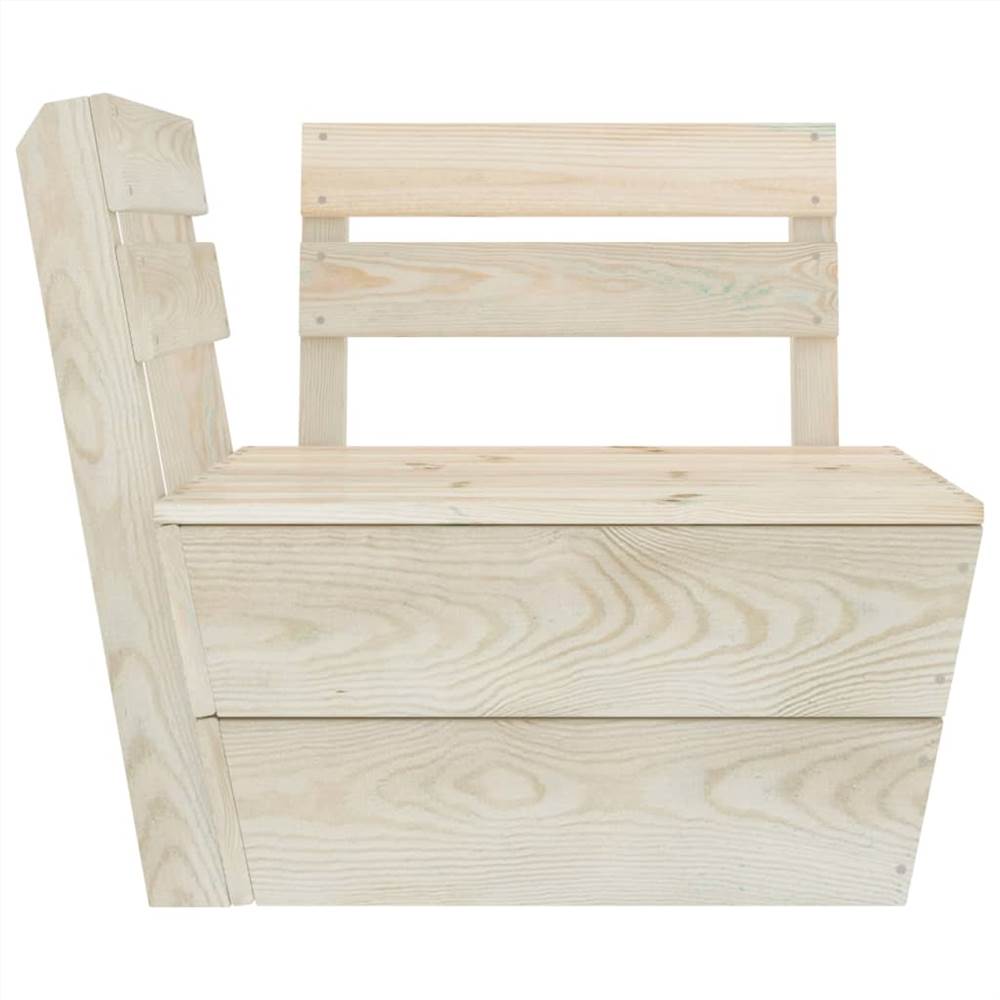 9 Piece Garden Pallet Lounge Set Impregnated Spruce Wood