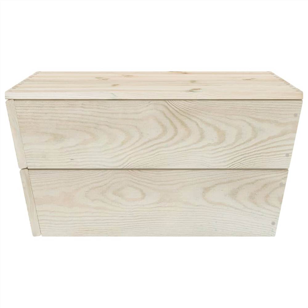 9 Piece Garden Pallet Lounge Set Impregnated Spruce Wood