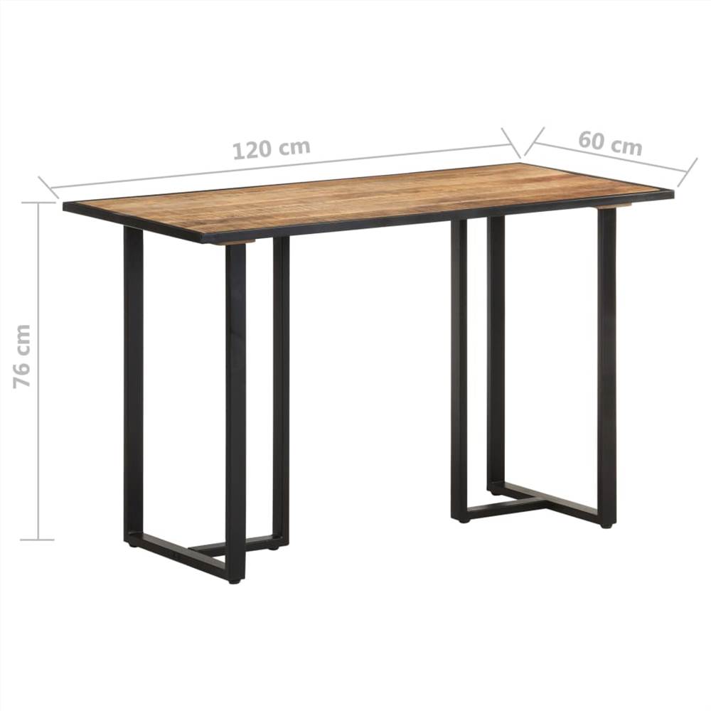 Dining Table 120 cm Rough Mango Wood