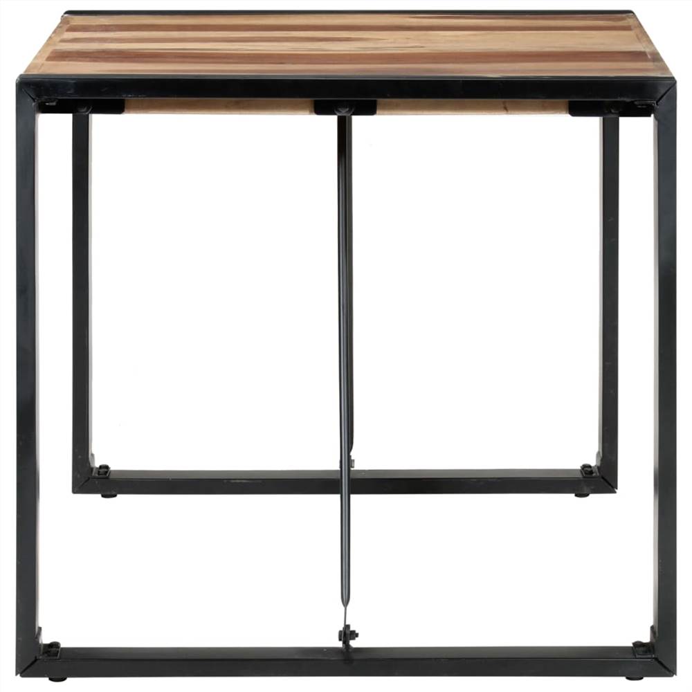 Dining Table 80x80x75 cm Solid Wood with Sheesham Finish