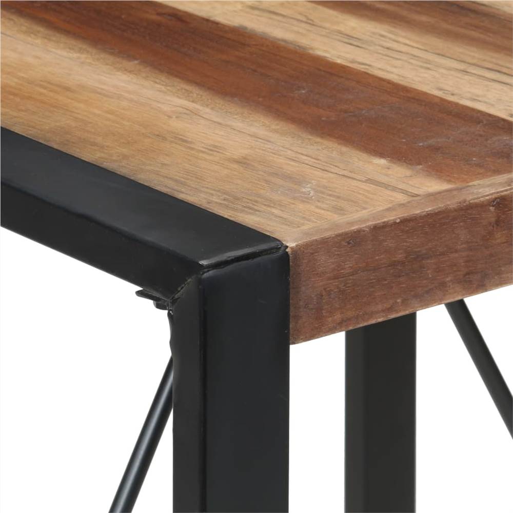 Dining Table 80x80x75 cm Solid Wood with Sheesham Finish