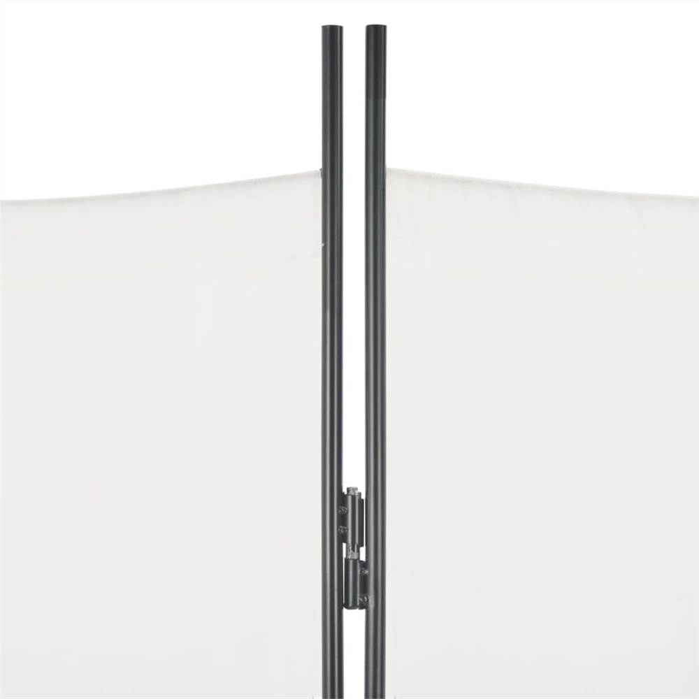 5-Panel Room Divider White 250x180 cm
