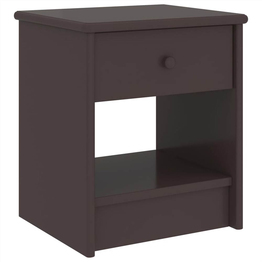 Bedside Cabinets 2 pcs Dark Brown 35x30x40 cm Solid Pinewood
