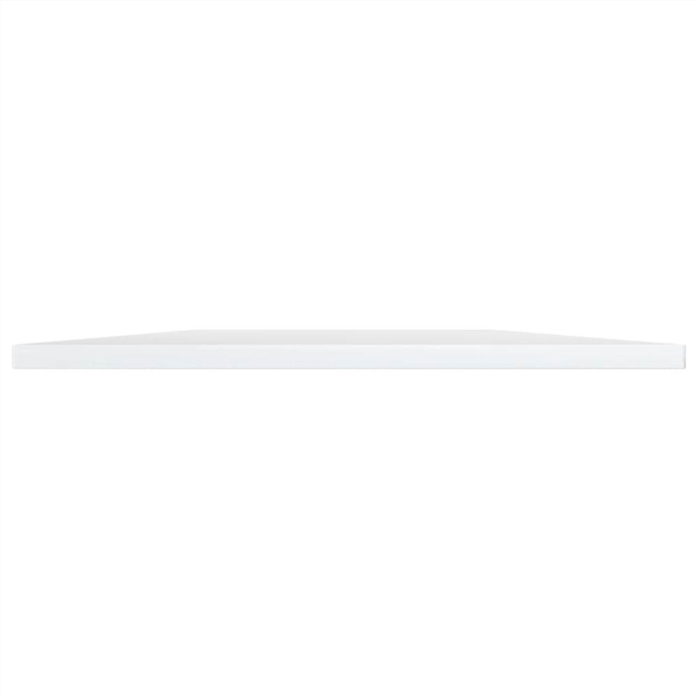 Bookshelf Boards 4 pcs High Gloss White 60x50x1.5 cm Chipboard