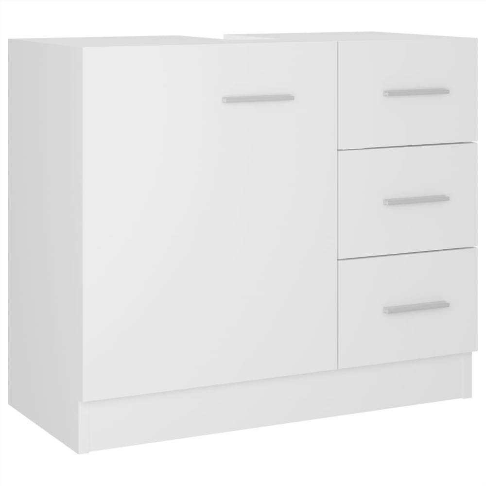 Sink Cabinet White 63x30x54 cm Chipboard