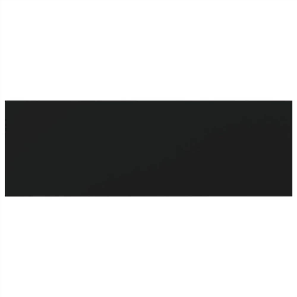 Bookshelf Boards 4 pcs Black 60x20x1.5 cm Chipboard