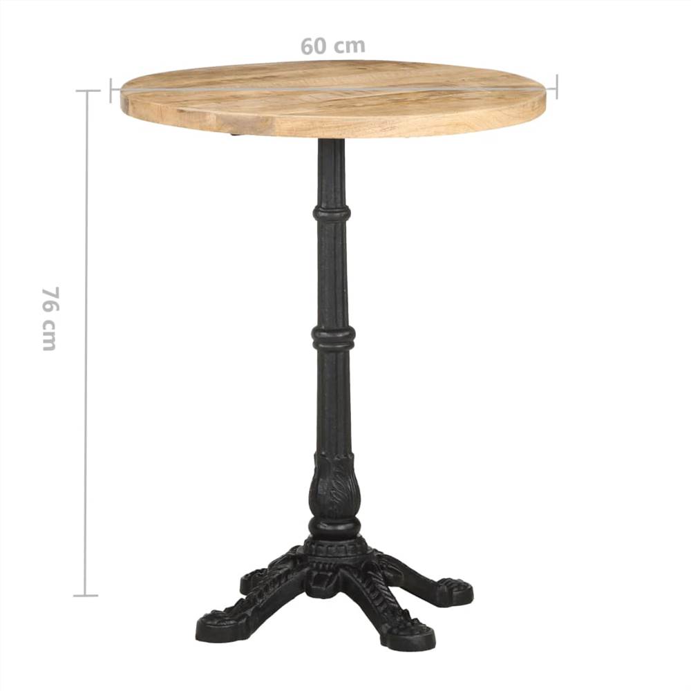 Bistro Table Ø60x76 cm Rough Mango Wood