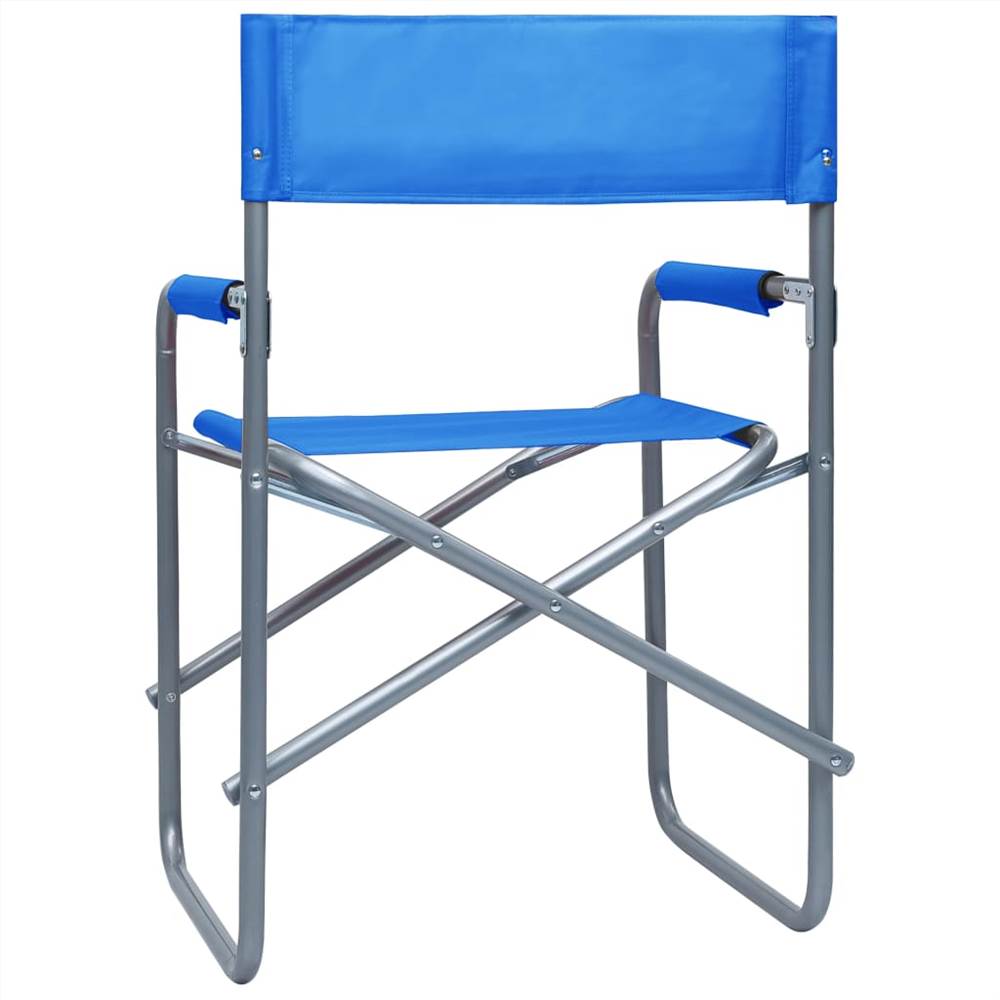 Directors Chairs 2 pcs Steel Blue