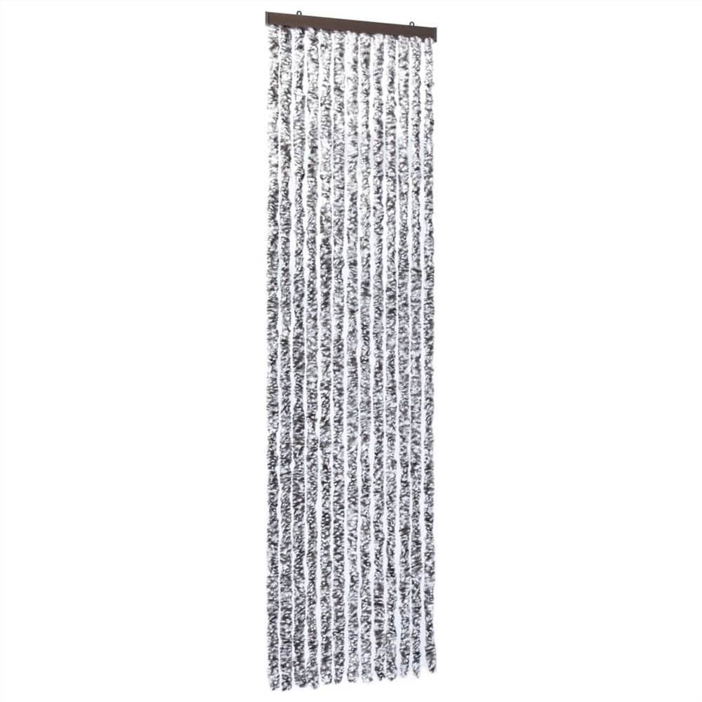 Insect Curtain Brown and Beige 90x200 cm Chenille