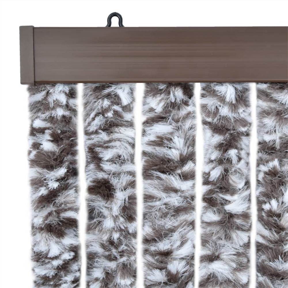 Insect Curtain Brown and Beige 90x200 cm Chenille