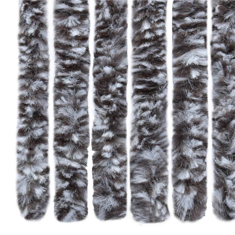 Insect Curtain Brown and Beige 90x200 cm Chenille