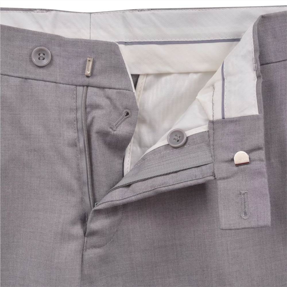 Mens 2 Piece Business Suit Size 50 Light Grey