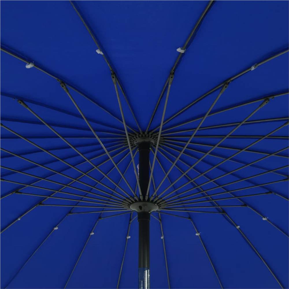 Outdoor Parasol with Aluminium Pole 270 cm Azure Blue