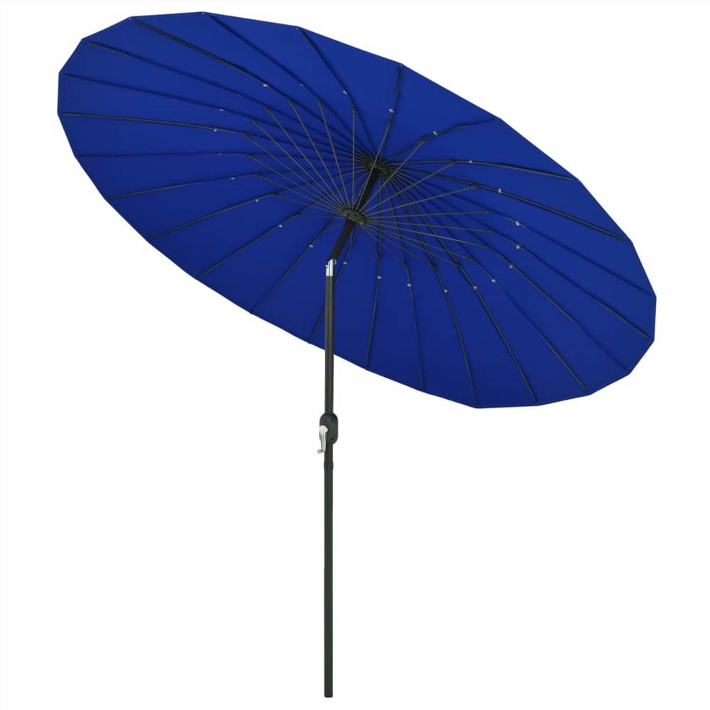 Outdoor Parasol with Aluminium Pole 270 cm Azure Blue