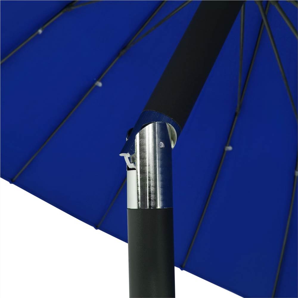 Outdoor Parasol with Aluminium Pole 270 cm Azure Blue