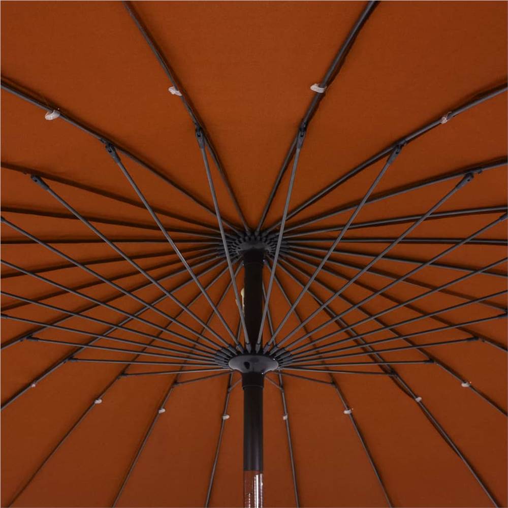 Outdoor Parasol with Aluminium Pole 270 cm Terracotta