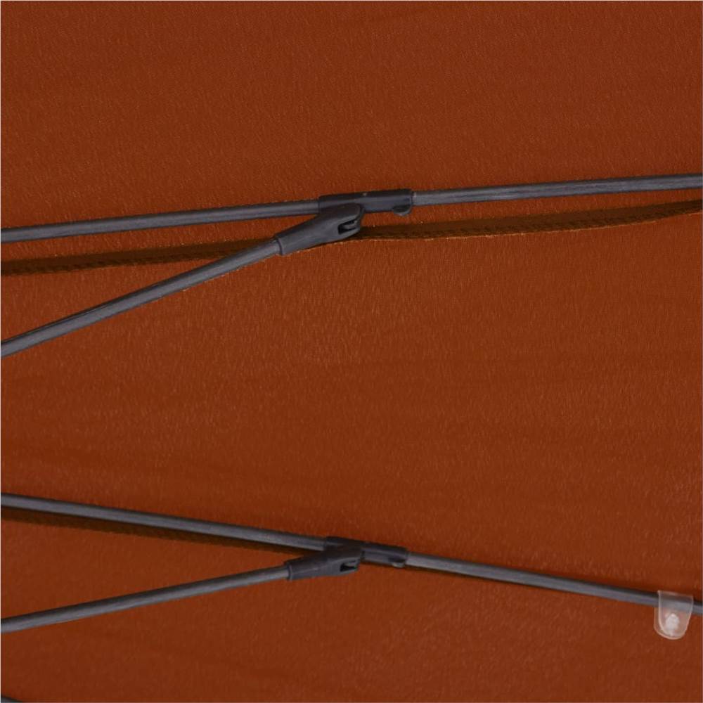 Outdoor Parasol with Aluminium Pole 270 cm Terracotta