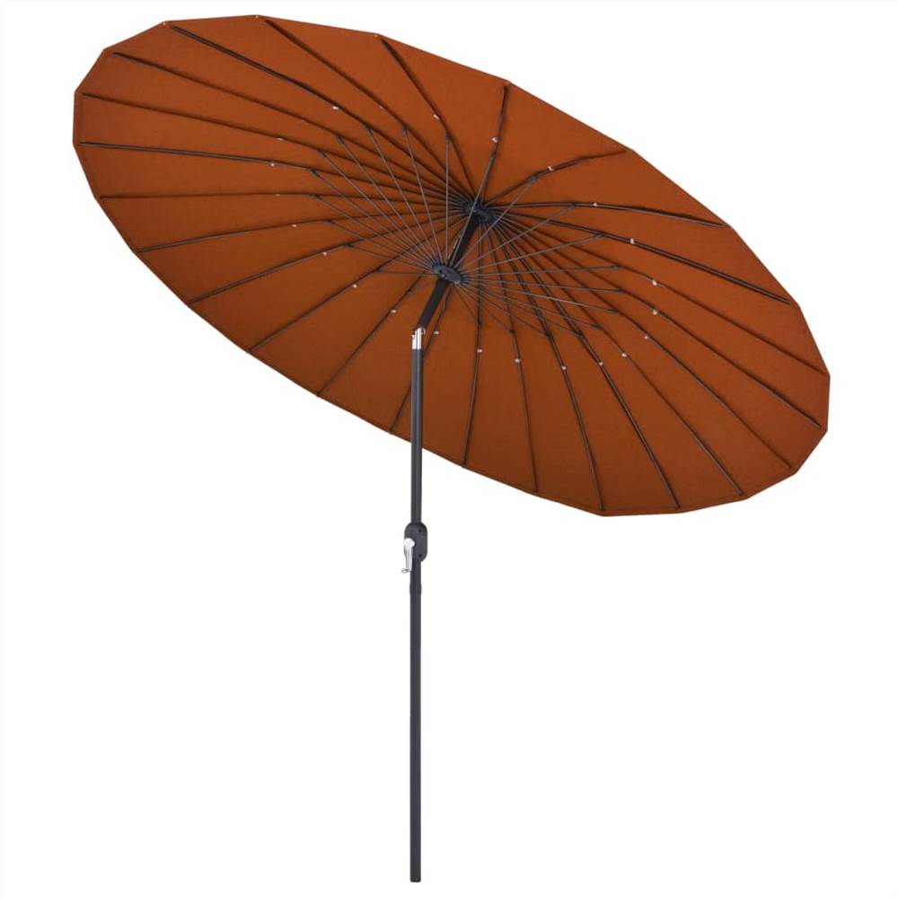 Outdoor Parasol with Aluminium Pole 270 cm Terracotta