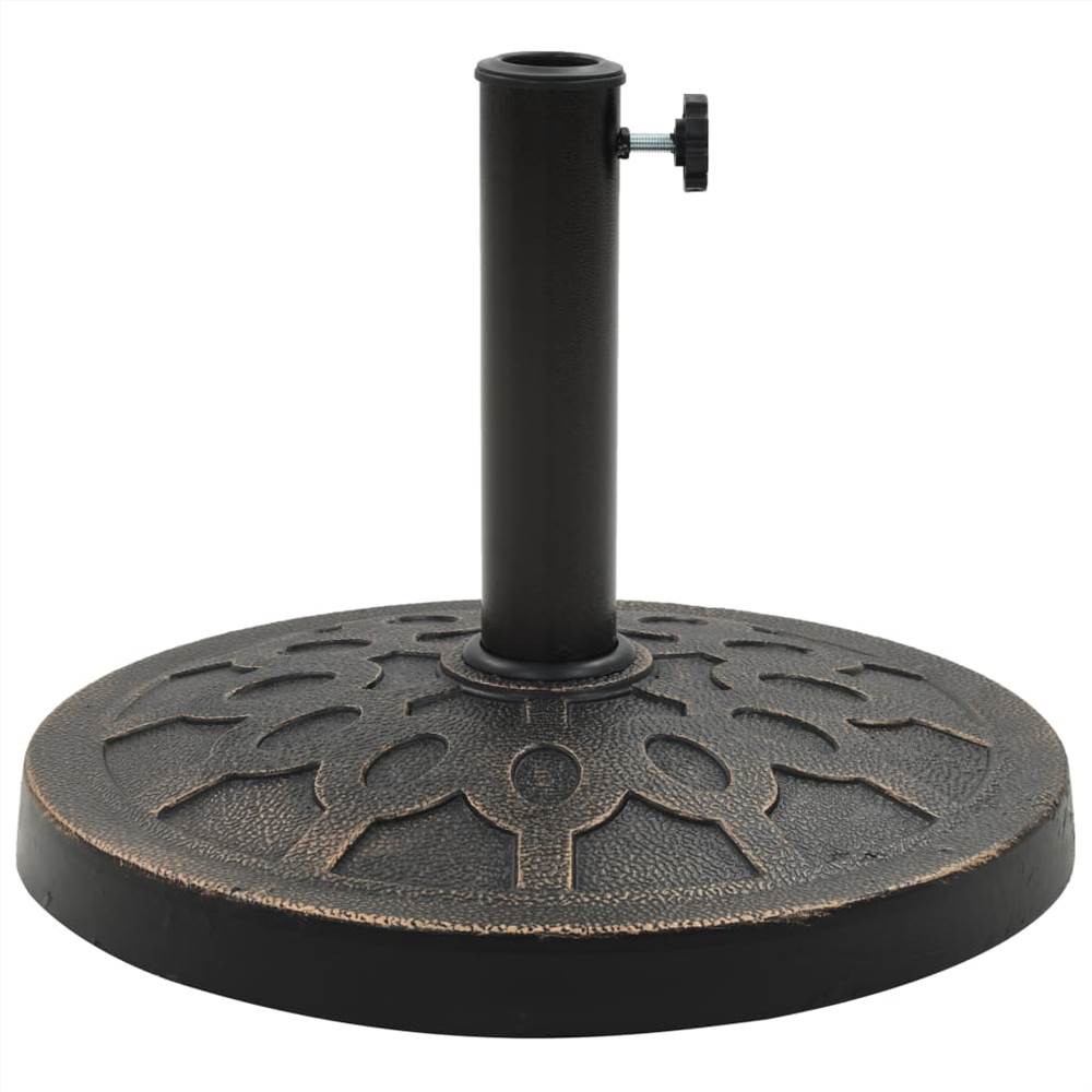 Parasol Base Round Polyresin 13 kg Bronze