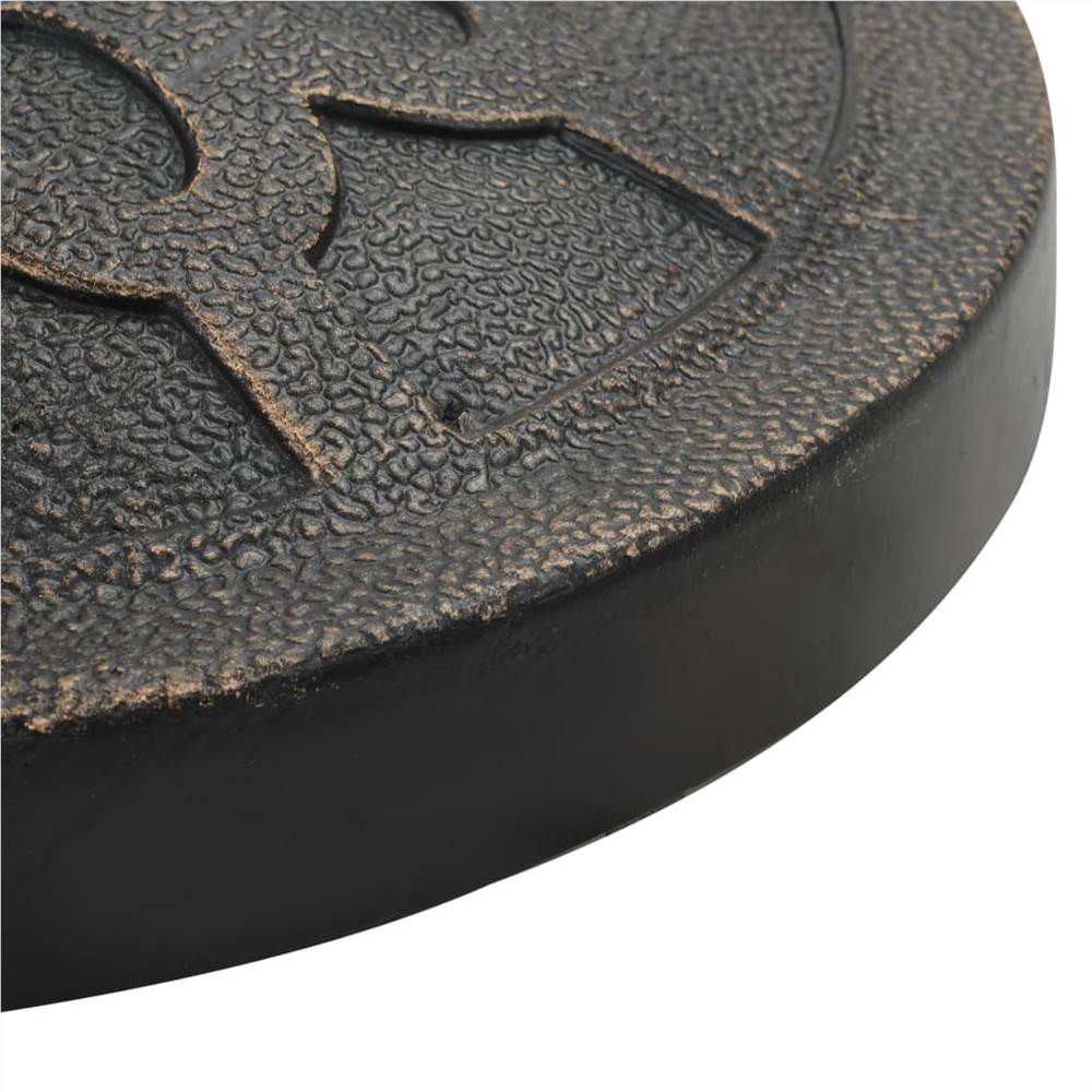 Parasol Base Round Polyresin 13 kg Bronze
