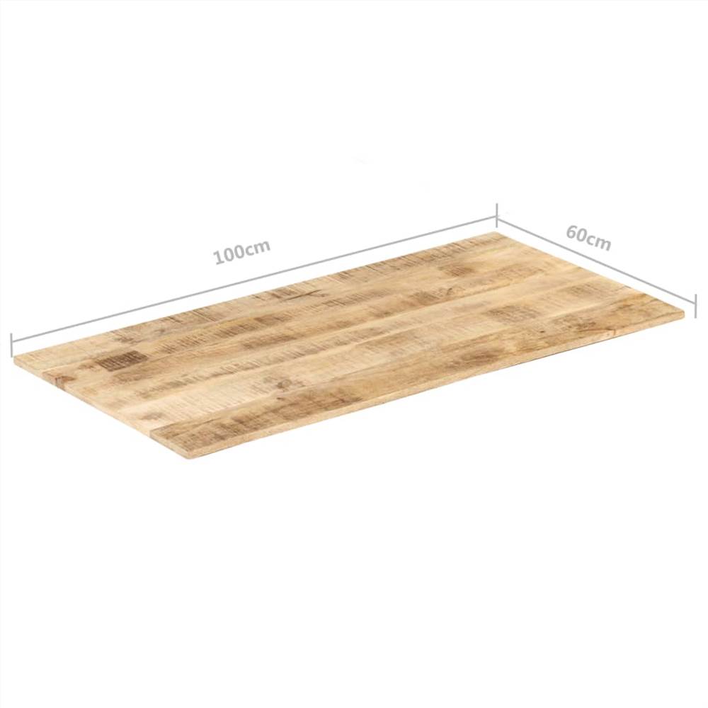 Table Top Solid Mango Wood 15-16 mm 100x60 cm