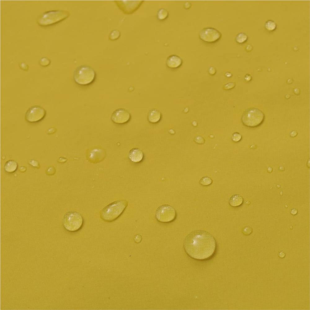 Waterproof Heavy-duty Long Raincoat with Hood Yellow L