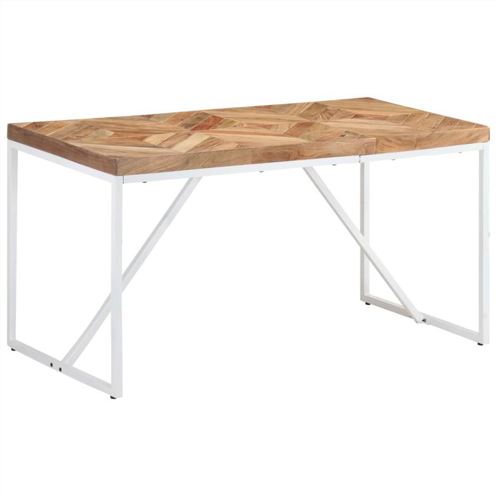 Dining Table 140x70x76 cm Solid Acacia and Mango Wood