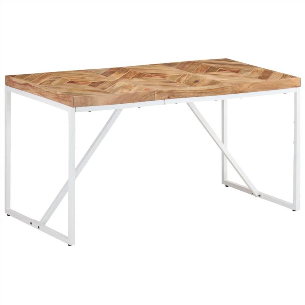 Dining Table 140x70x76 cm Solid Acacia and Mango Wood