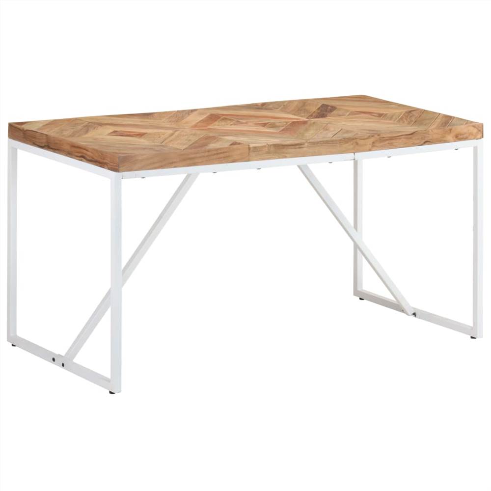 Dining Table 140x70x76 cm Solid Acacia and Mango Wood