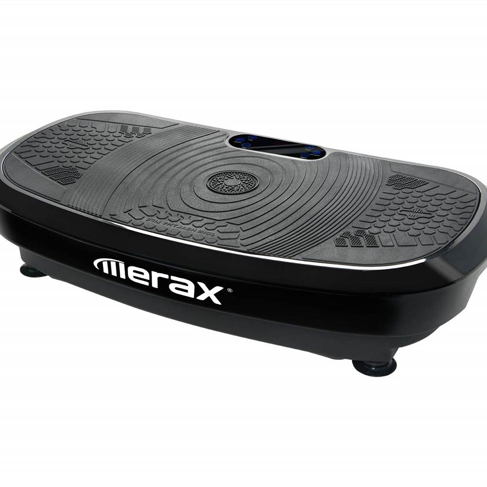 Profi Vibrationsplatte 3D Wipp Vibration Technologie + Bluetooth Musik, Riesige Fläche, 2 Kraftvolle Motoren + einmaliges Design + Trainingsbänder + Fernbedienung