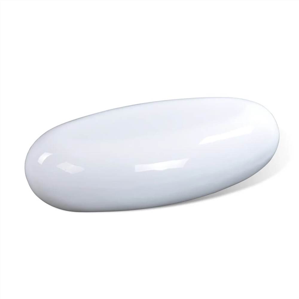 Coffee Table Fibre Glass High Gloss White