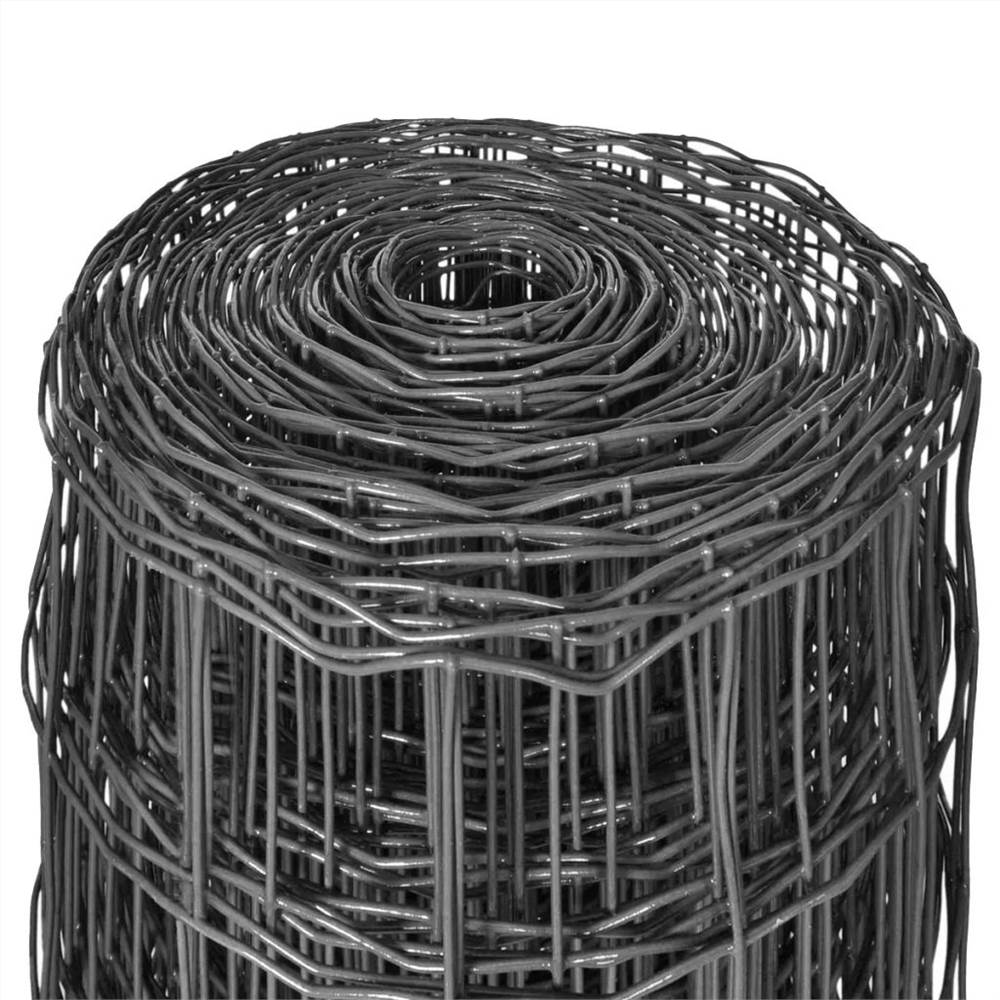 Euro Fence Steel 25x0.8 m Grey