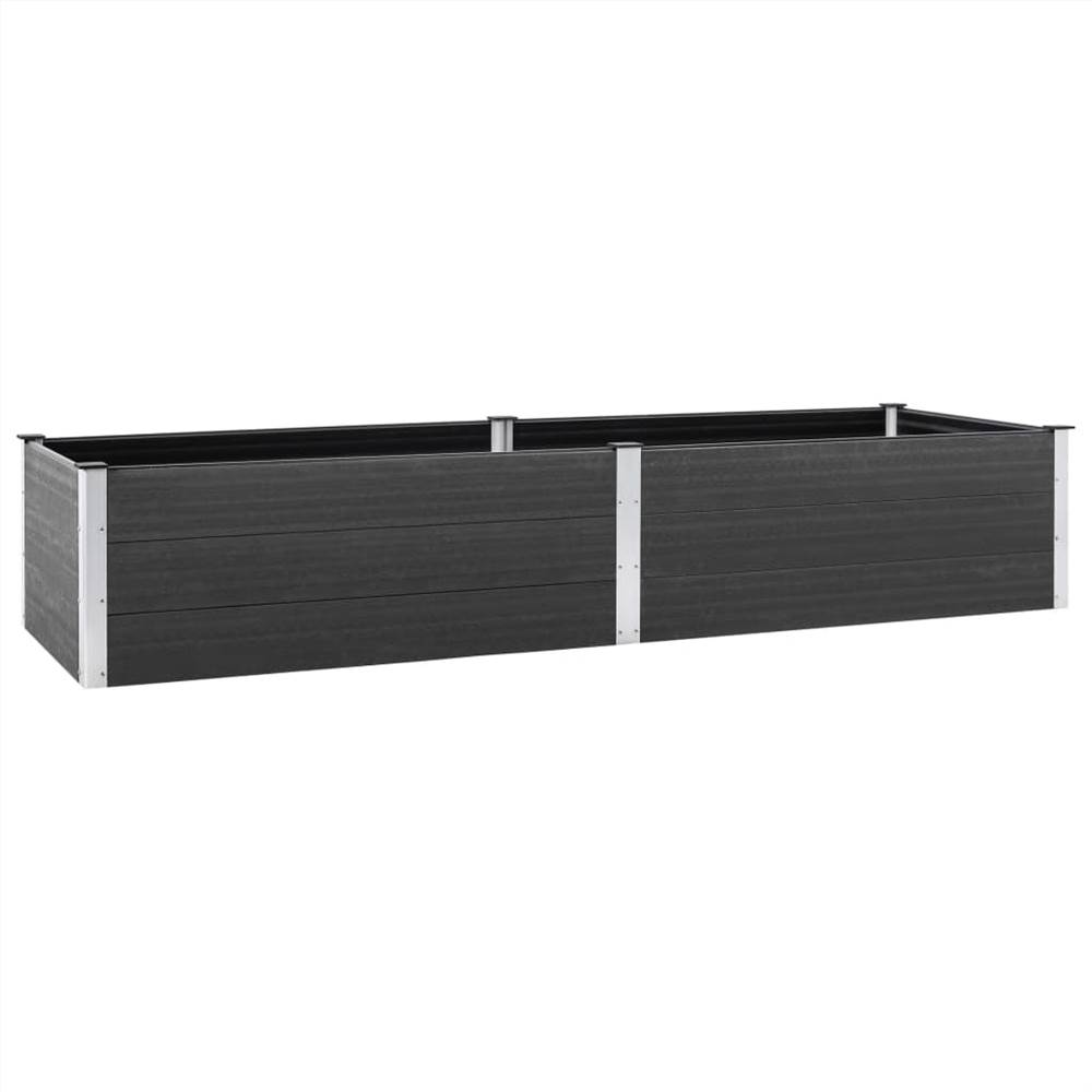 Garden Raised Bed 300x100x54 cm WPC Grey