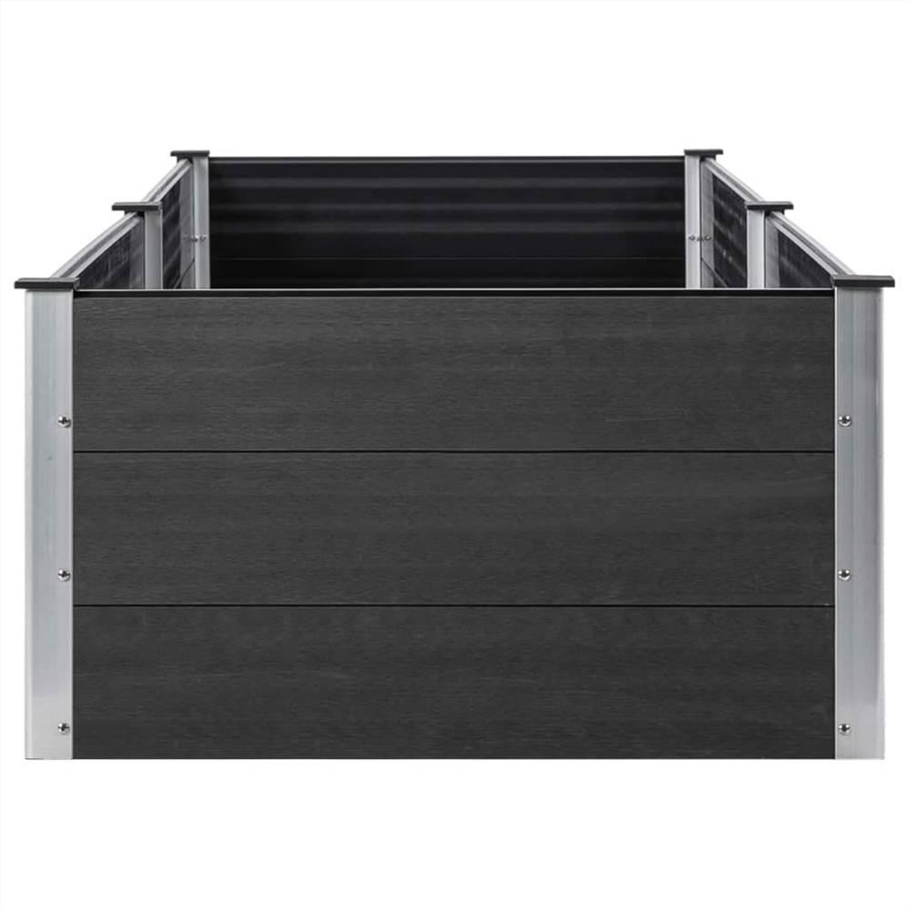 Garden Raised Bed 300x100x54 cm WPC Grey