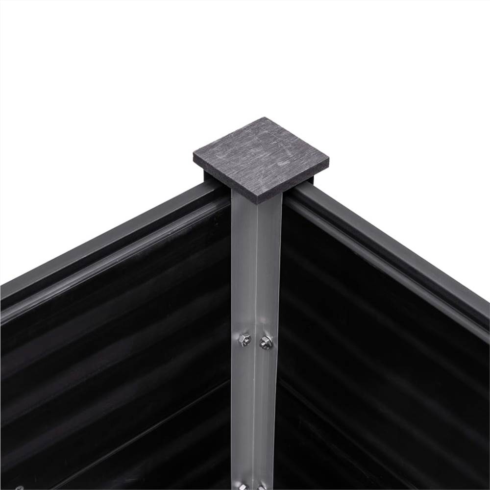Garden Raised Bed 300x100x54 cm WPC Grey