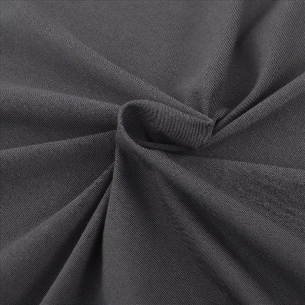 Stretch Couch Slipcover Anthracite Cotton Jersey