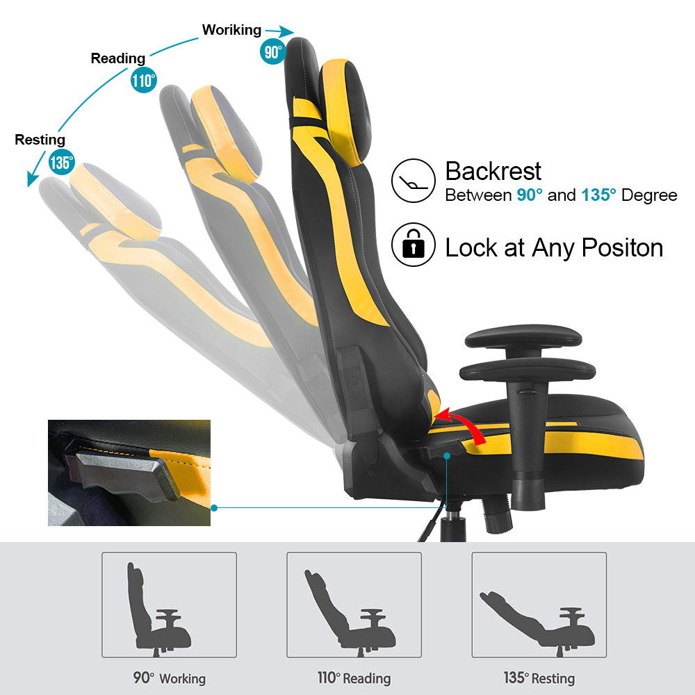 Massage Gaming Chair OF-D05YE-M