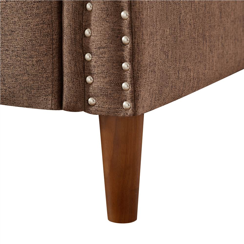 8122 3P-SEATER brown sofa