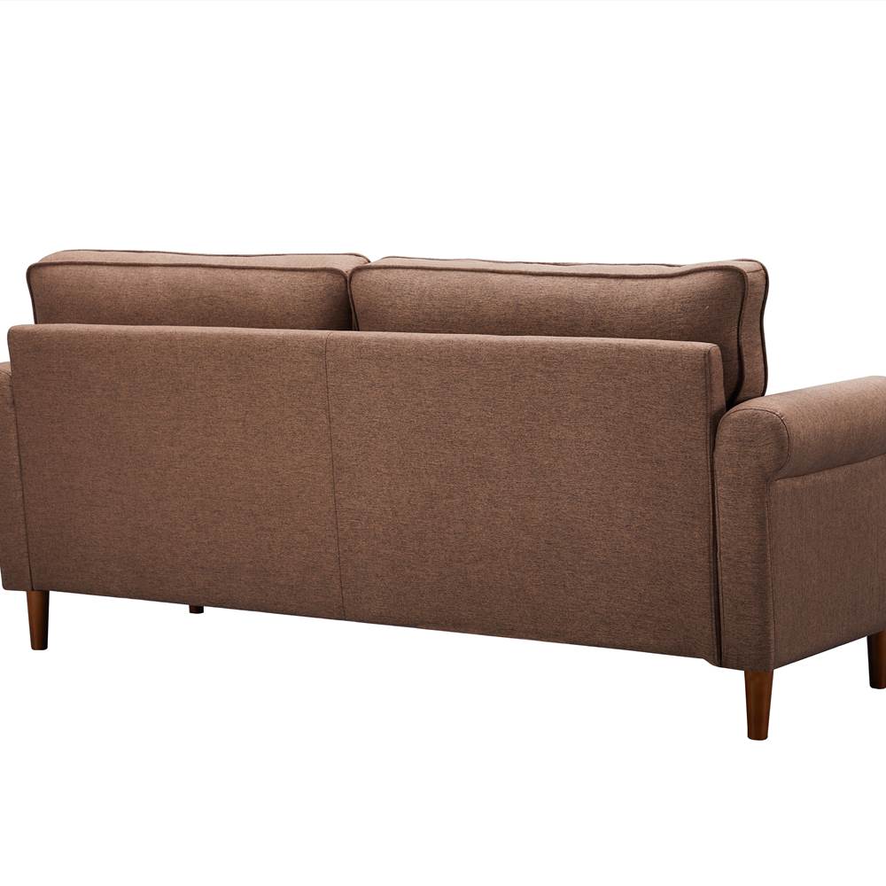 8122 3P-SEATER brown sofa