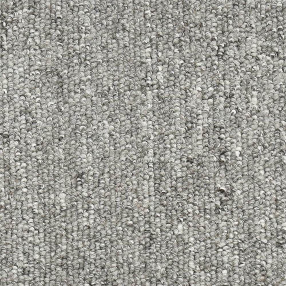 Carpet Stair Treads 15 pcs Light Grey 65x24x4 cm
