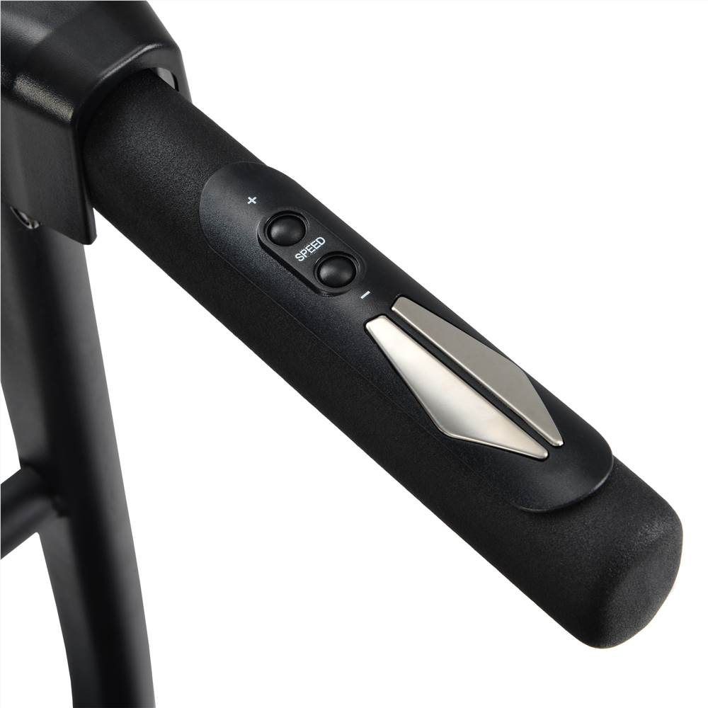 Laufgeräte für den Innenbereich, klappbares Laufband mit voreingestellten Geschwindigkeitsstufen, USB-, AUX- und Bluetooth-Konnektivität und LED-Anzeige, schwarz