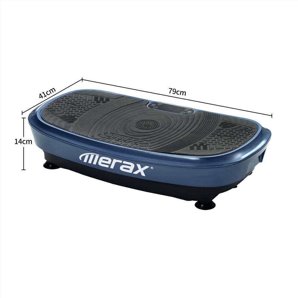 Profi Vibrationsplatte 3D Wipp Vibration Technologie + Bluetooth Musik, Riesige Fläche, 2 Kraftvolle Motoren + einmaliges Design + Trainingsbänder + Fernbedienung