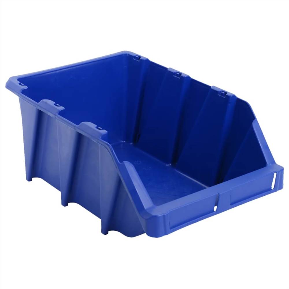 35 pcs Stackable Storage Bins 218x360x156 mm Blue