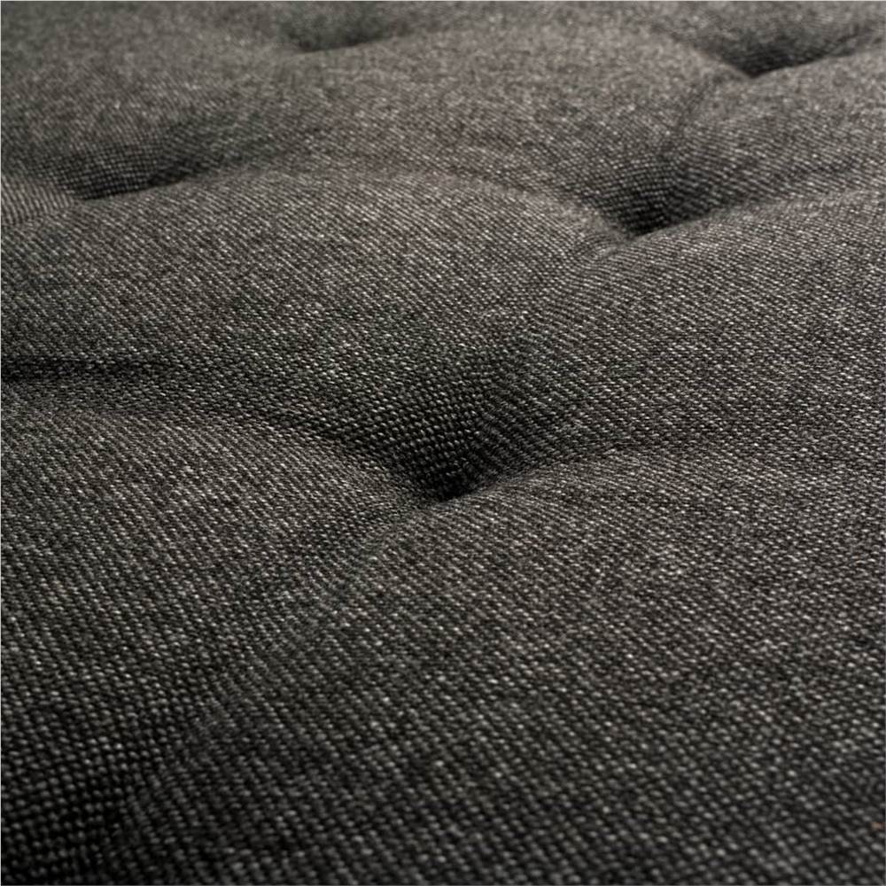 L-Shaped Sofa Fabric Dark Grey XXL 326x163x83 cm