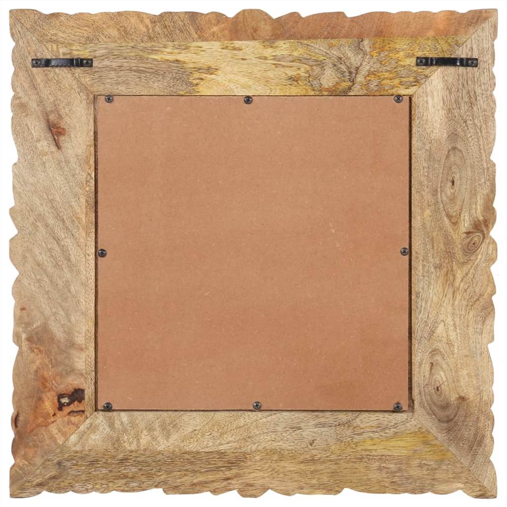 Mirror 50x50 cm Solid Mango Wood