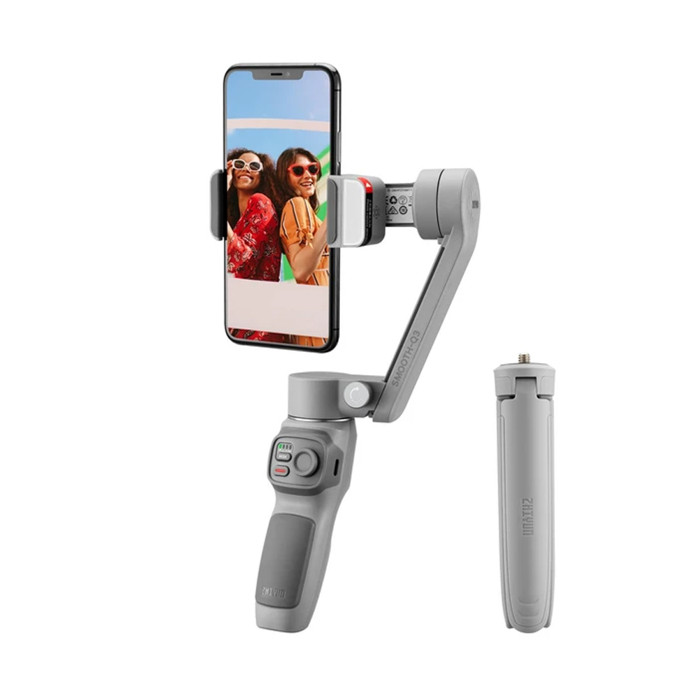 

Zhiyun Smooth Q3 3-Axis Smartphone Gimbal Mobile Stabilizer with Build-in LED Fill Light - Combo Version